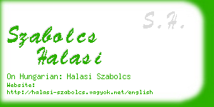 szabolcs halasi business card